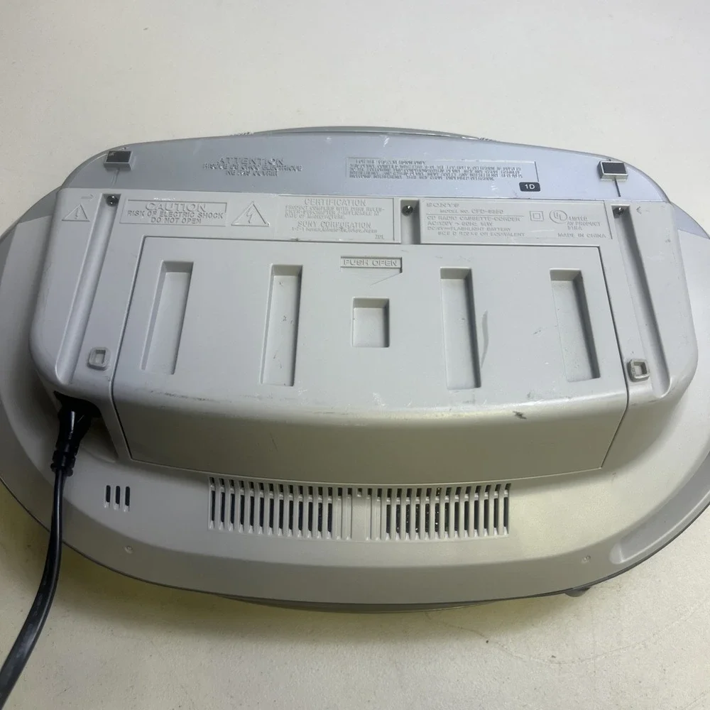Sony Boombox CFD-S350 Stereo CD Tape AM/FM Power Cord Tested & Working